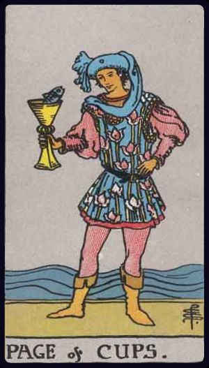 Cartea de Tarot Valetul de Cupe
