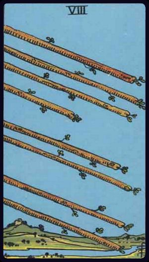 Cartea de Tarot Opt de Bâte